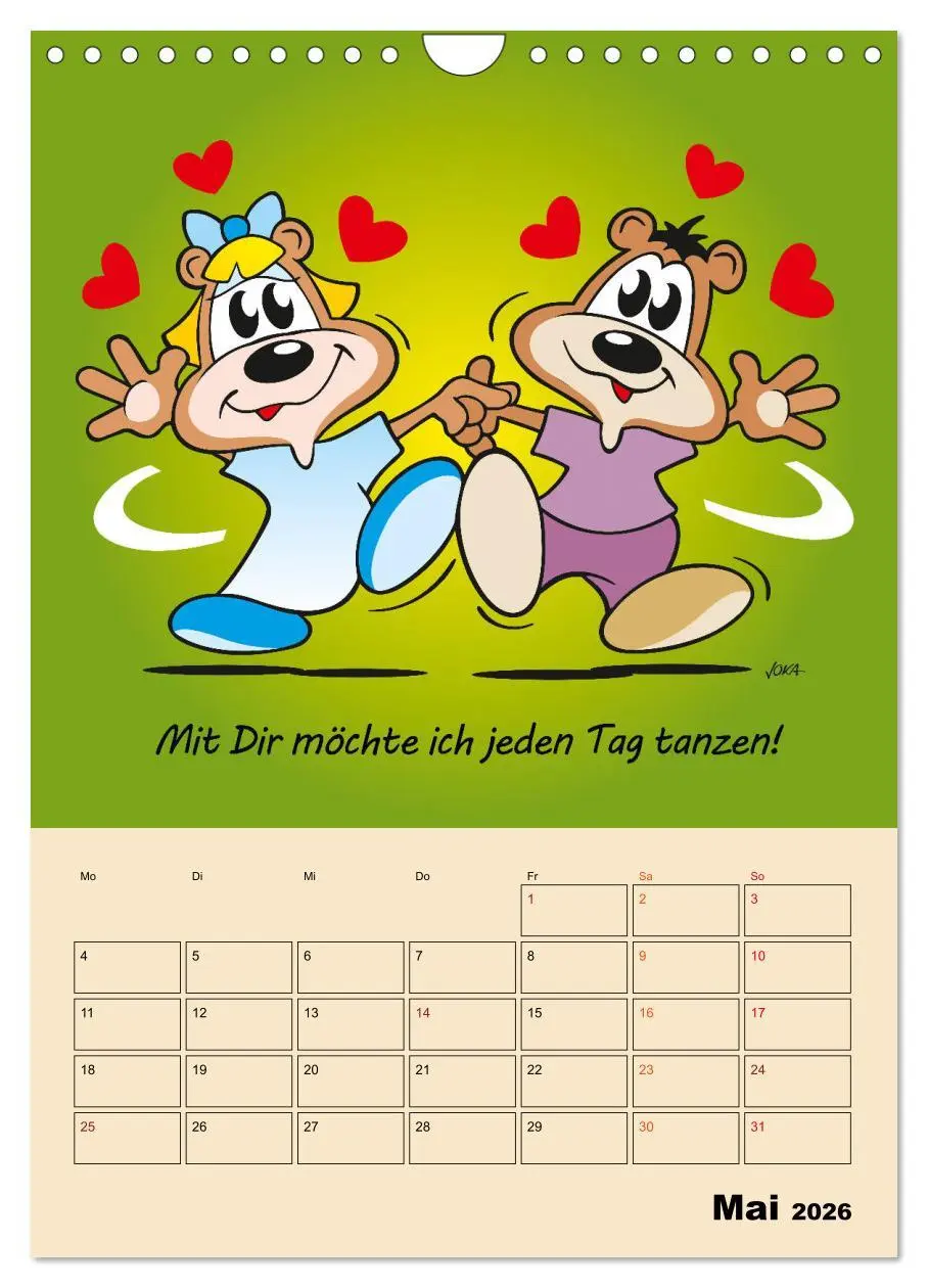Bild: 9783516378351 | Ein Jahr mit Dir! (Wandkalender 2026 DIN A4 hoch), CALVENDO...