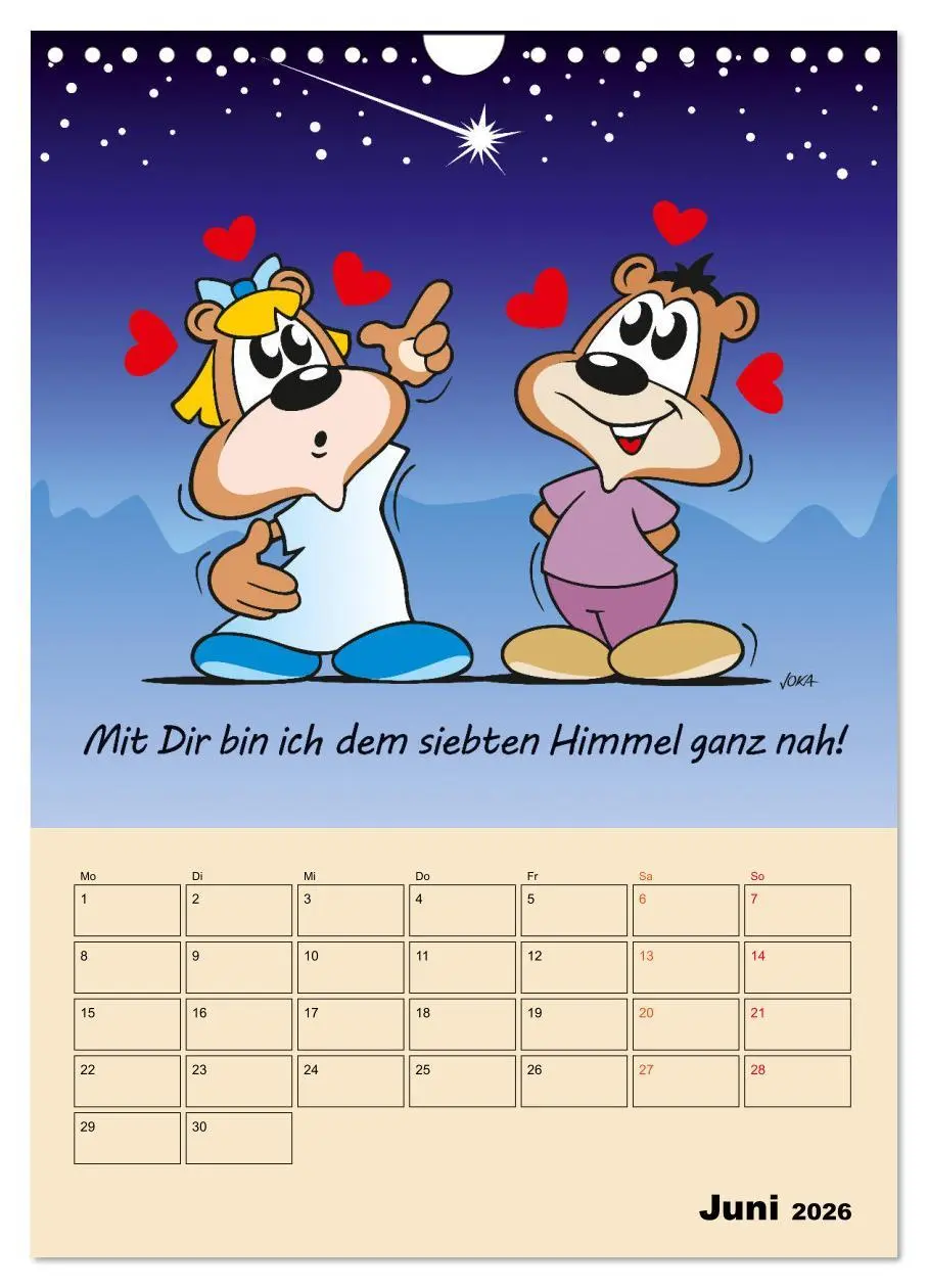 Bild: 9783516378351 | Ein Jahr mit Dir! (Wandkalender 2026 DIN A4 hoch), CALVENDO...
