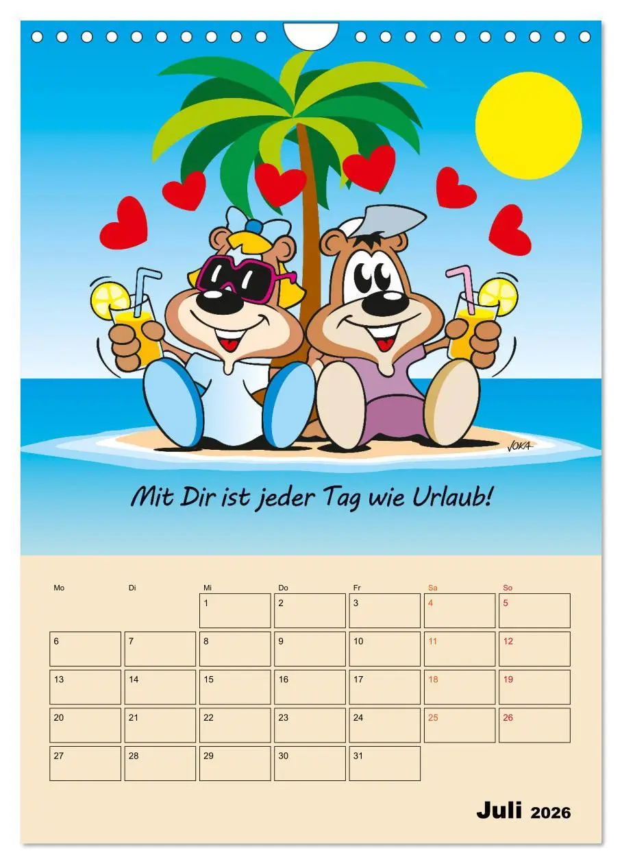 Bild: 9783516378351 | Ein Jahr mit Dir! (Wandkalender 2026 DIN A4 hoch), CALVENDO...