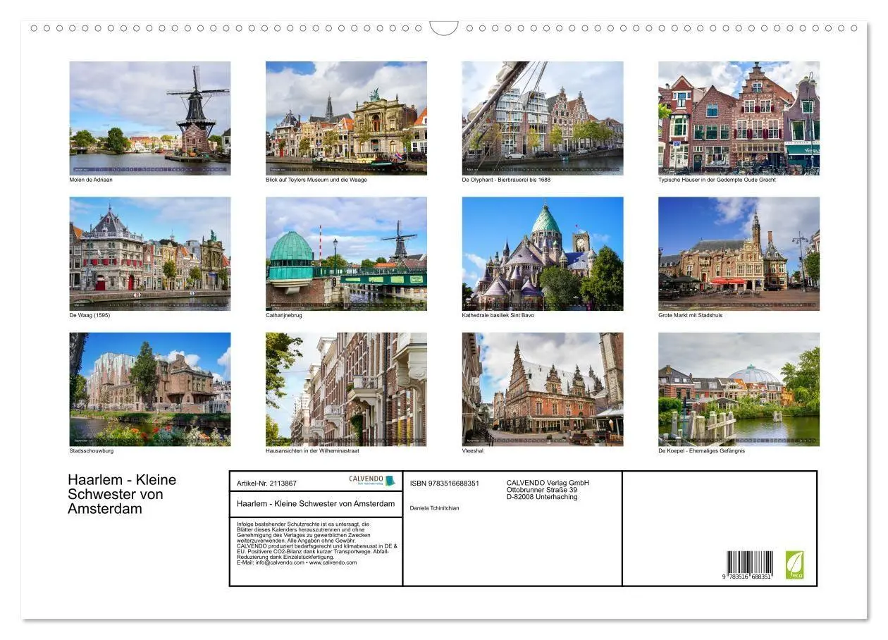 Bild: 9783516688351 | Haarlem - Kleine Schwester von Amsterdam (Wandkalender 2026 DIN A2...