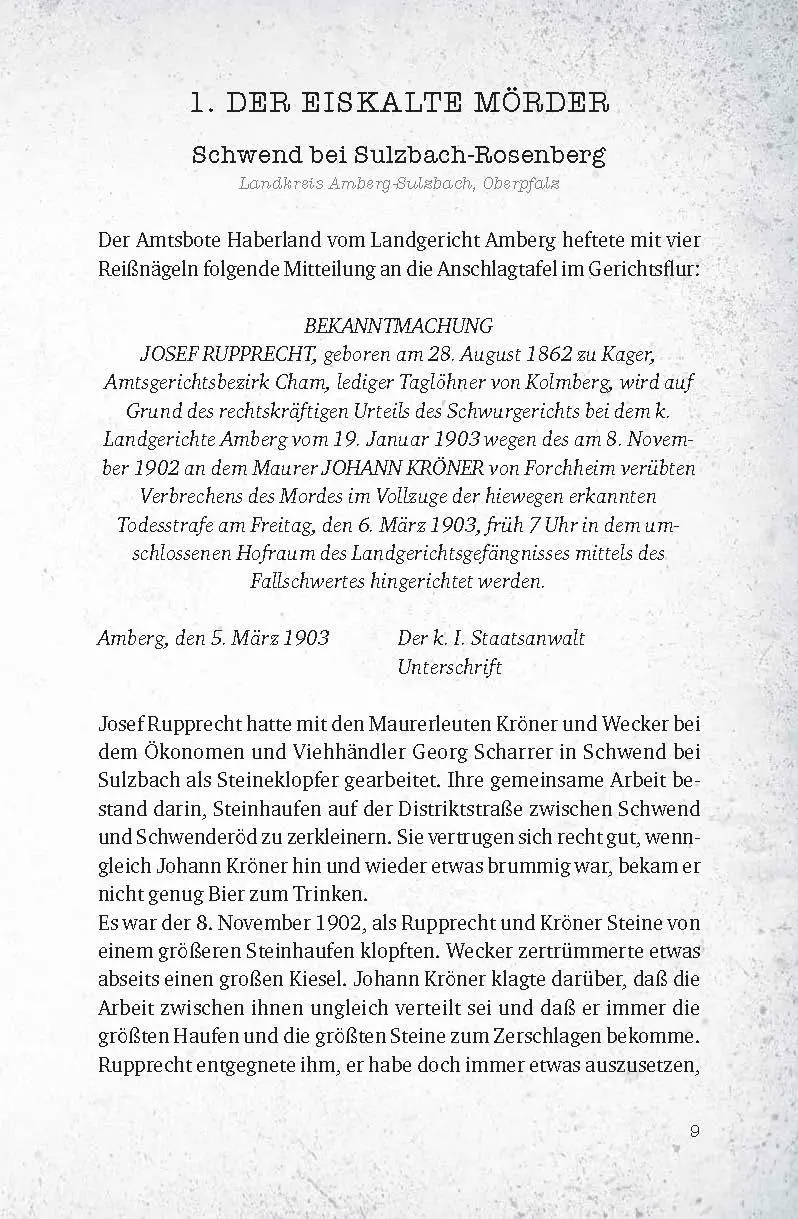 Bild: 9783955878351 | Vergessene Verbrechen aus Altbayern | Johann Dachs | Buch | 160 S.