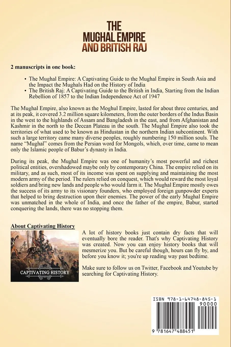 Rückseite: 9781647488451 | The Mughal Empire and British Raj | Captivating History | Taschenbuch