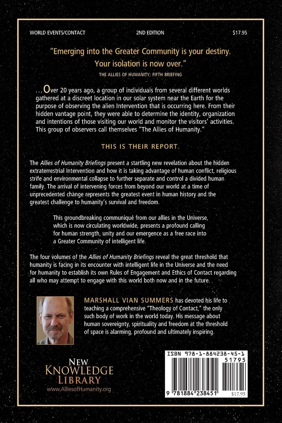 Rückseite: 9781884238451 | Allies of Humanity Book One | Marshall Vian Summers | Taschenbuch