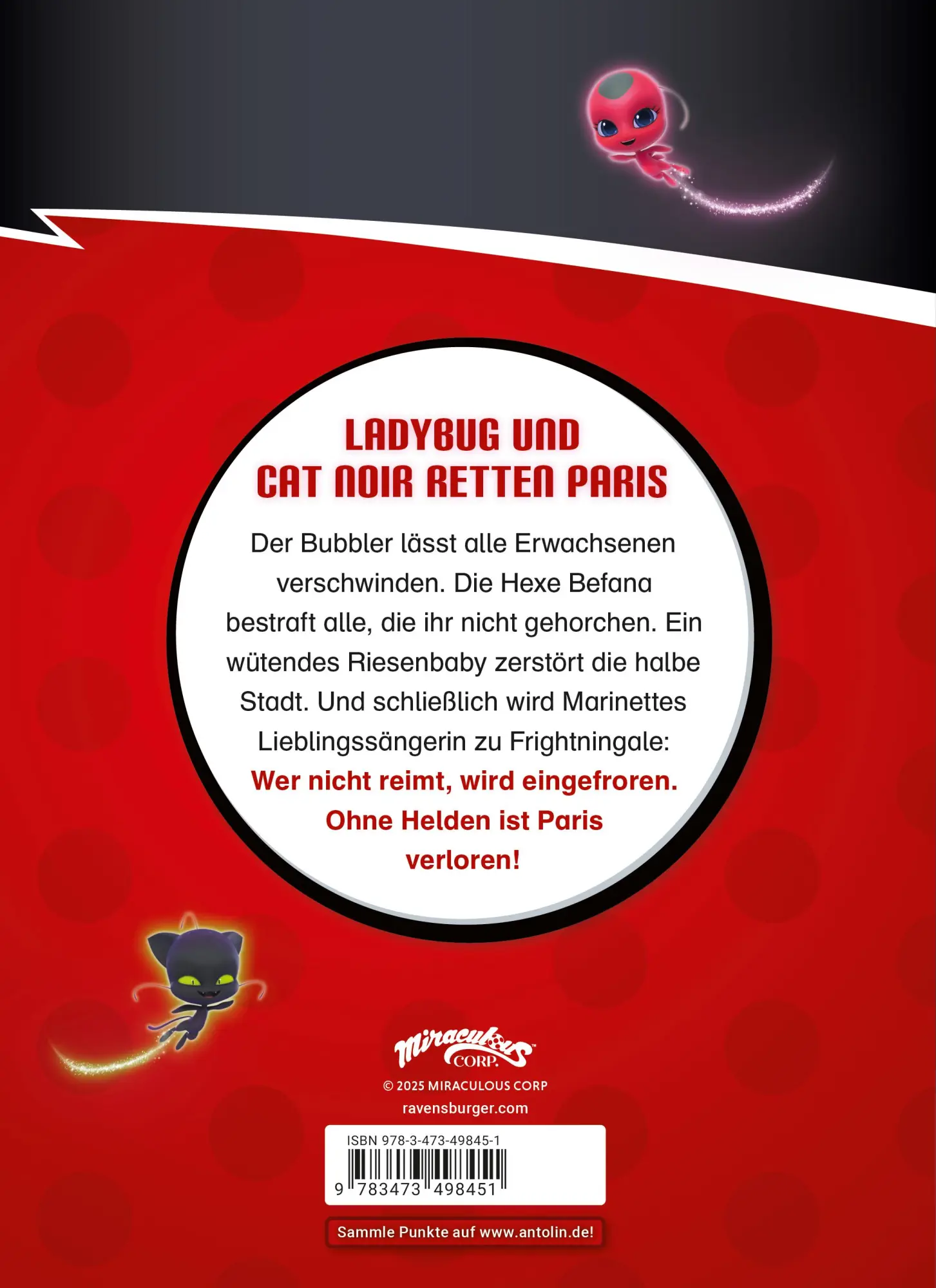 Rückseite: 9783473498451 | Miraculous - Volle Power! Vier Abenteuer zum Lesenlernen | Buch | 2025