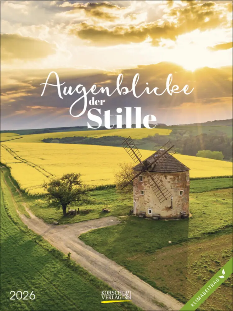 Cover: 9783731888451 | Augenblicke der Stille 2026 | Verlag Korsch | Kalender | 54 S. | 2026