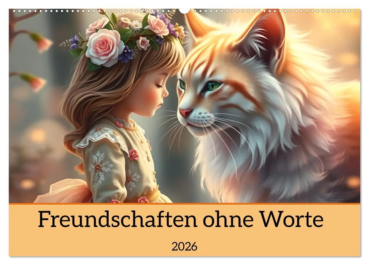 Cover: 9783457338551 | Freundschaften ohne Worte (Wandkalender 2026 DIN A2 quer), CALVENDO...