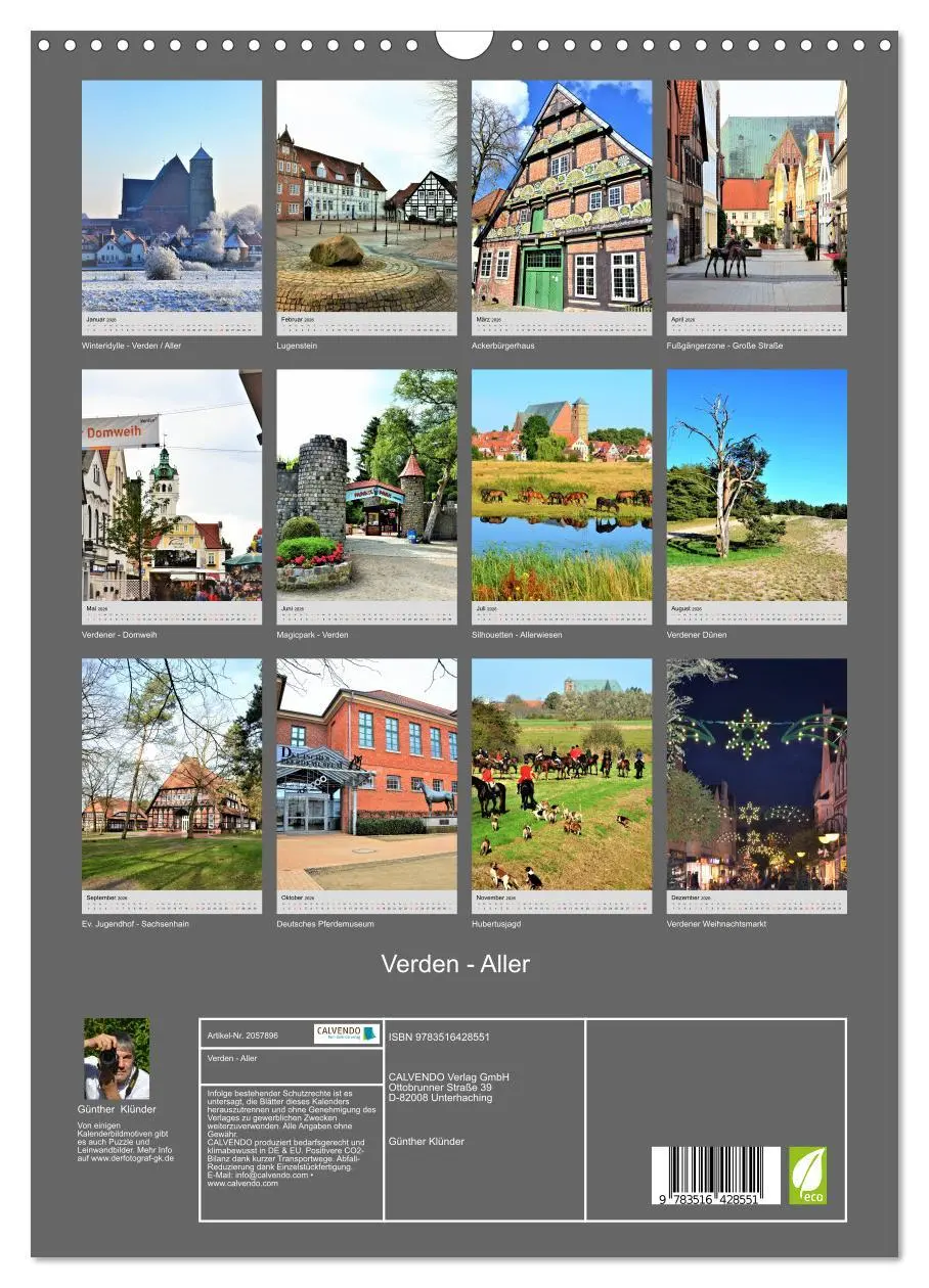 Bild: 9783516428551 | Verden - Aller (Wandkalender 2026 DIN A3 hoch), CALVENDO...