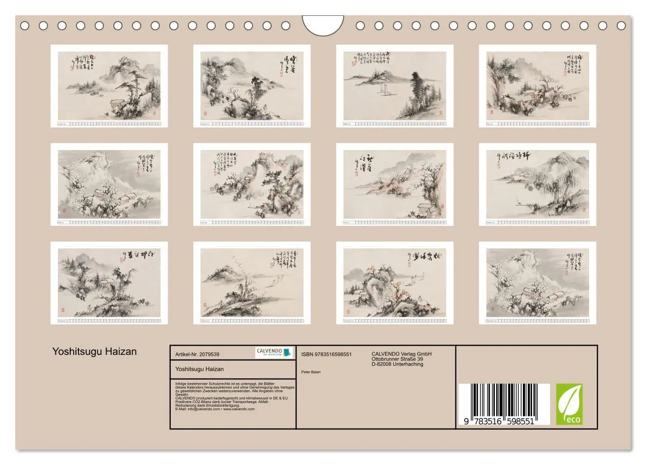 Bild: 9783516598551 | Yoshitsugu Haizan (Wandkalender 2026 DIN A4 quer), CALVENDO...