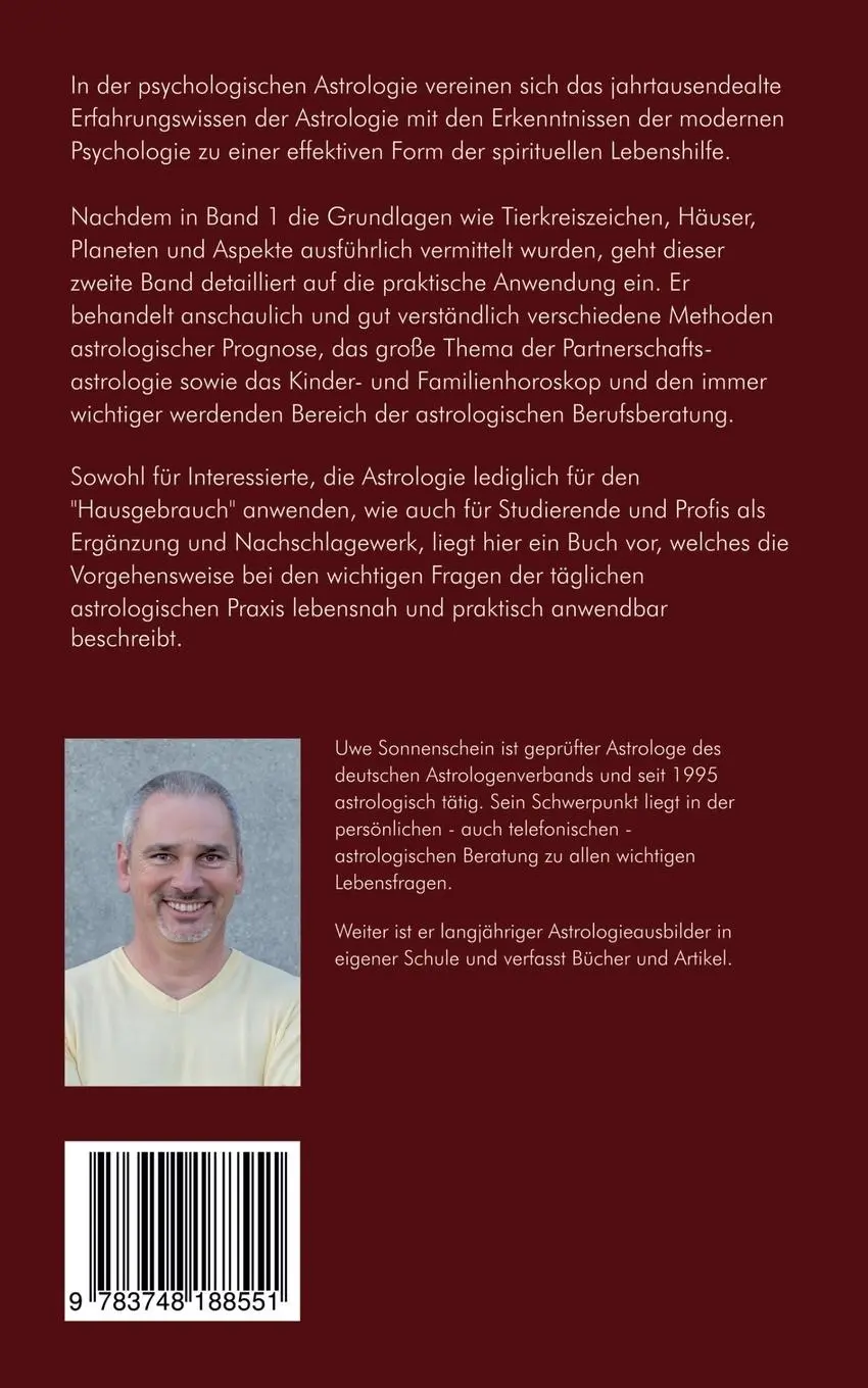 Rückseite: 9783748188551 | Lehrbuch der astrologischen Lebensberatung 2 | Uwe Sonnenschein | Buch