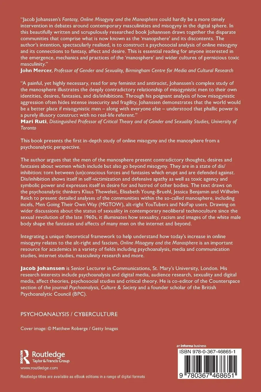 Rückseite: 9780367468651 | Fantasy, Online Misogyny and the Manosphere | Jacob Johanssen | Buch