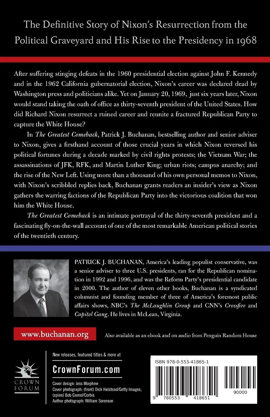 Rückseite: 9780553418651 | The Greatest Comeback | Patrick J. Buchanan | Taschenbuch | Englisch