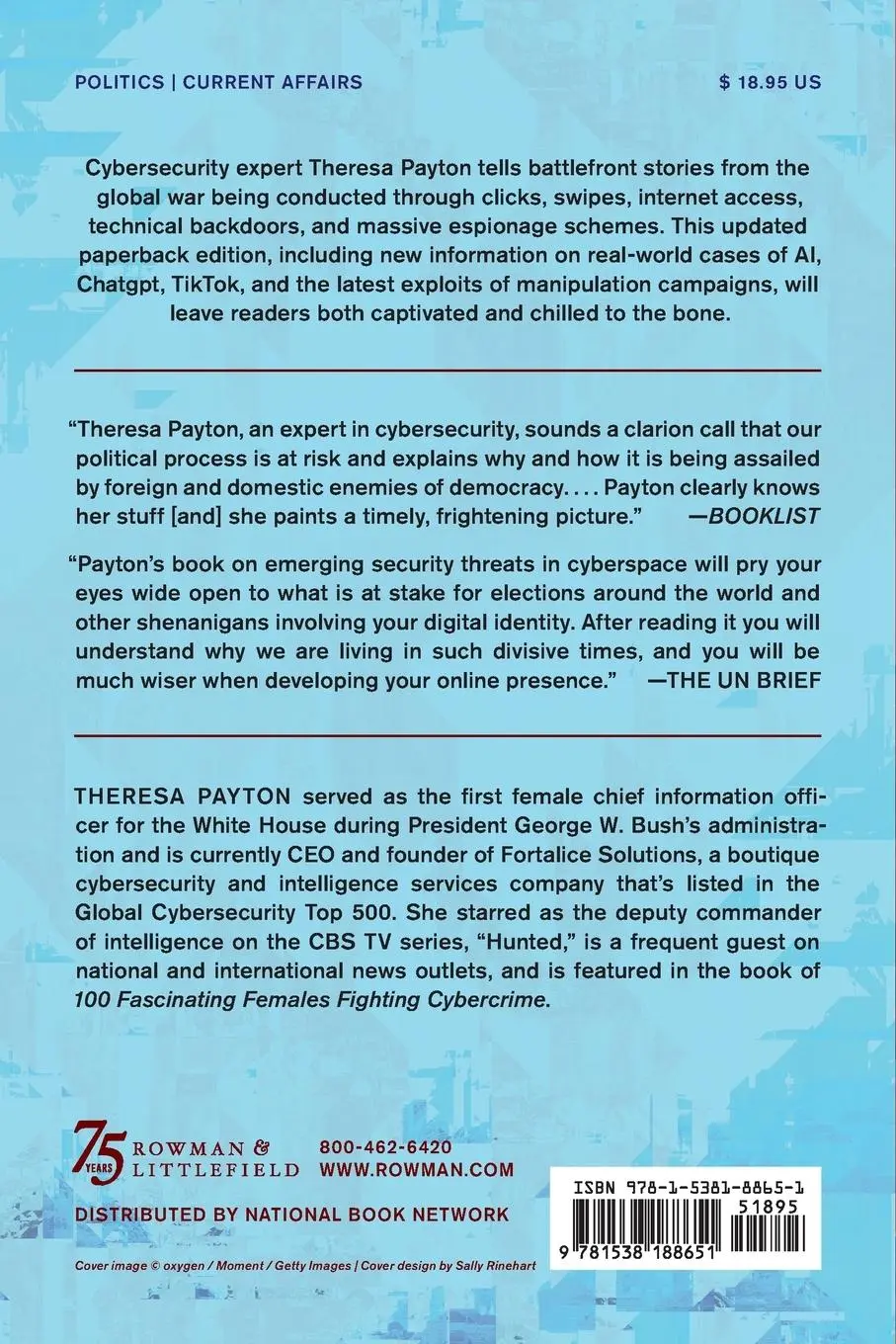 Rückseite: 9781538188651 | Manipulated | Theresa Payton | Taschenbuch | Englisch | 2024