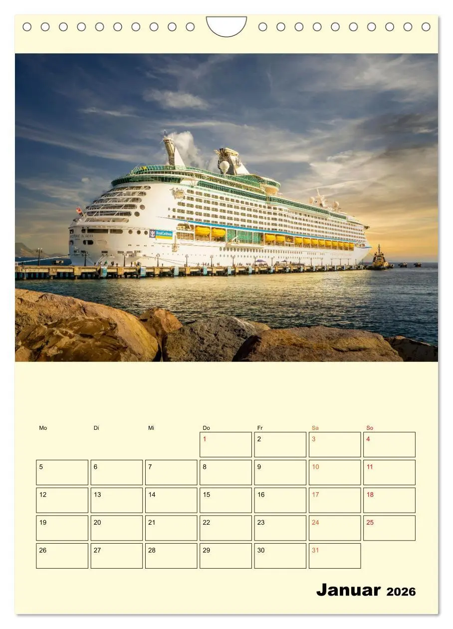 Bild: 9783516348651 | Kreuzfahrtschiffe - die Welt ist dein Ziel (Wandkalender 2026 DIN...