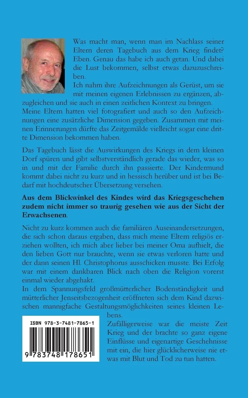 Rückseite: 9783748178651 | Isch hab den Krieg nit gemacht | Christhard Richter | Taschenbuch