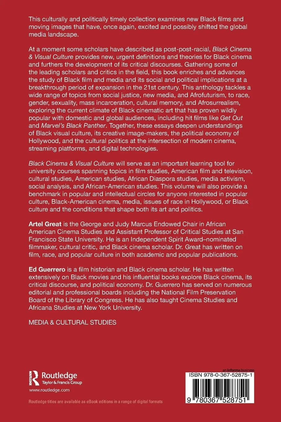 Rückseite: 9780367528751 | Black Cinema &amp; Visual Culture | Art and Politics in the 21st Century