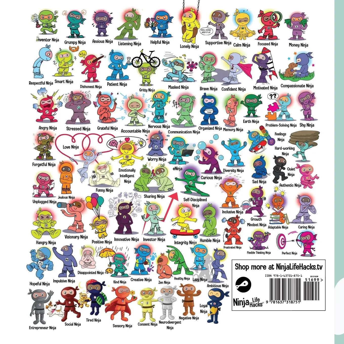Rückseite: 9781637318751 | Visionary Ninja | A Children's Book About Seeing What Others Can't