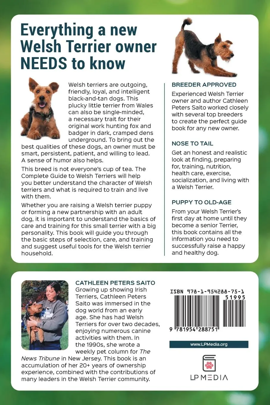 Rückseite: 9781954288751 | The Complete Guide to Welsh Terriers | Cathleen Peters Saito | Buch