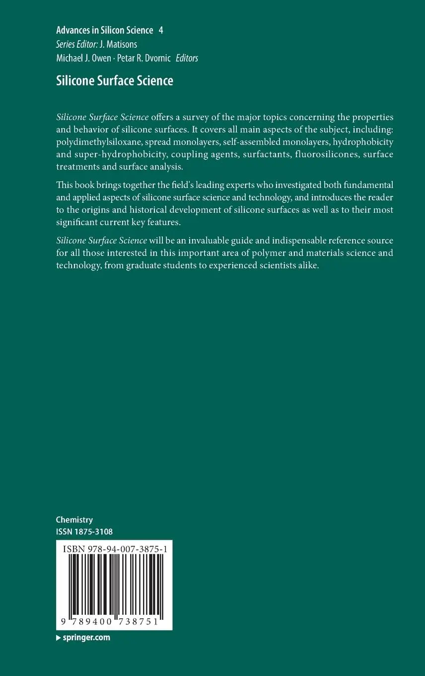 Rückseite: 9789400738751 | Silicone Surface Science | Petar R. Dvornic (u. a.) | Buch | xvi