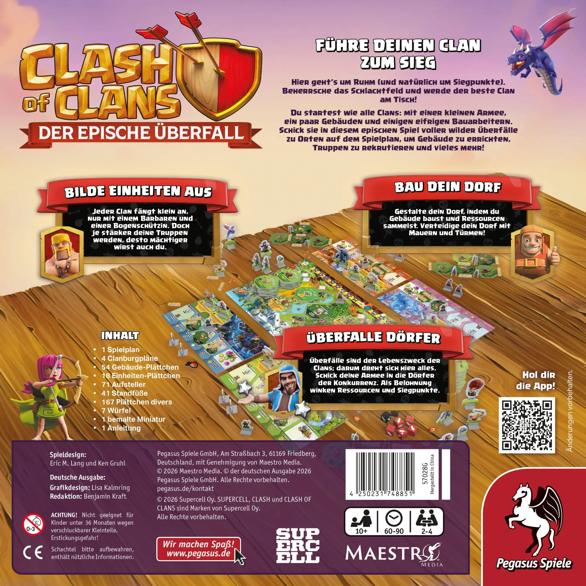 Bild: 4250231748851 | Clash of Clans | Spiel | 57028G | Deutsch | 2026 | Pegasus Spiele GmbH