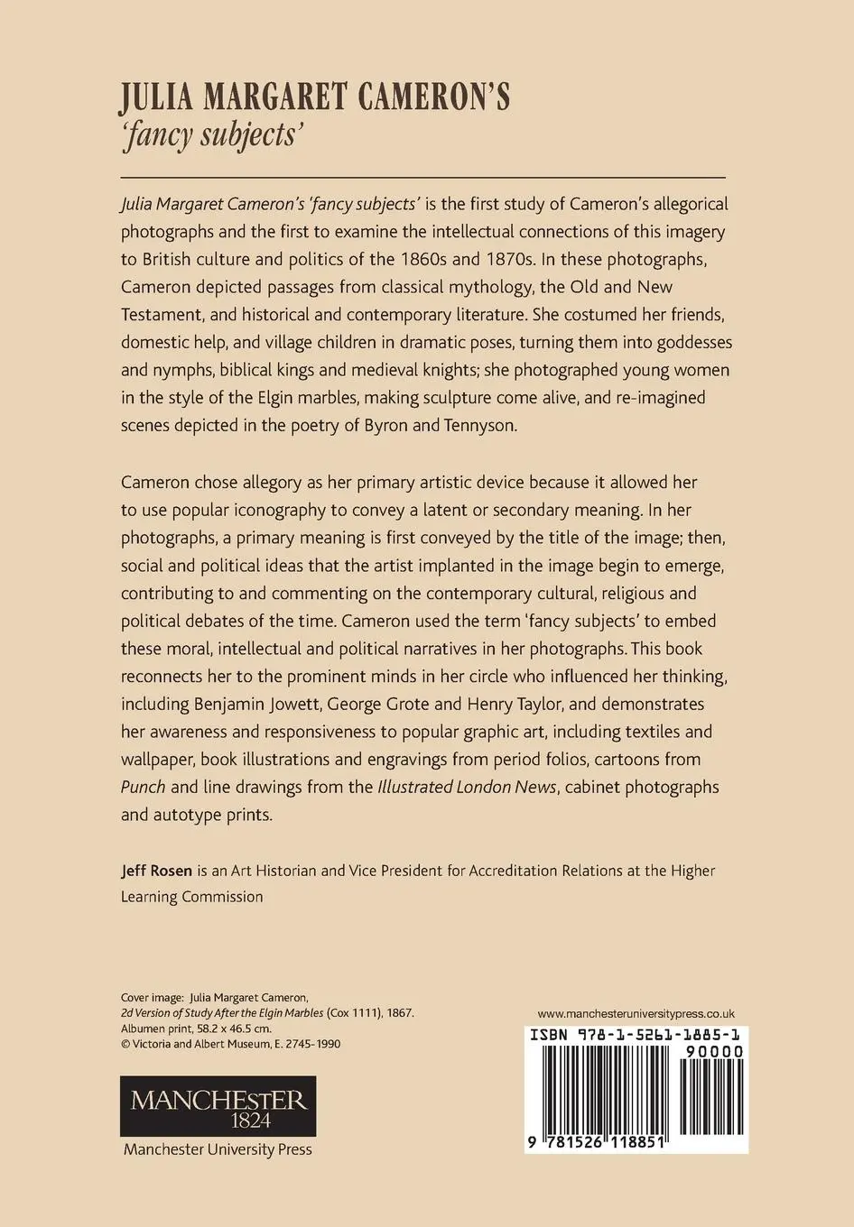 Rückseite: 9781526118851 | Julia Margaret Cameron's 'fancy subjects' | Jeffrey Rosen | Buch