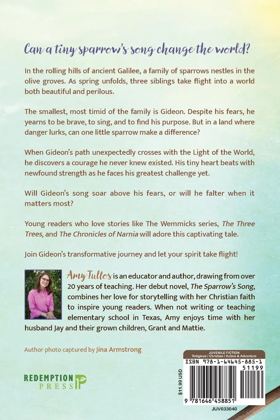 Rückseite: 9781646458851 | The Sparrow's Song | Amy Tullos | Taschenbuch | Englisch | 2025