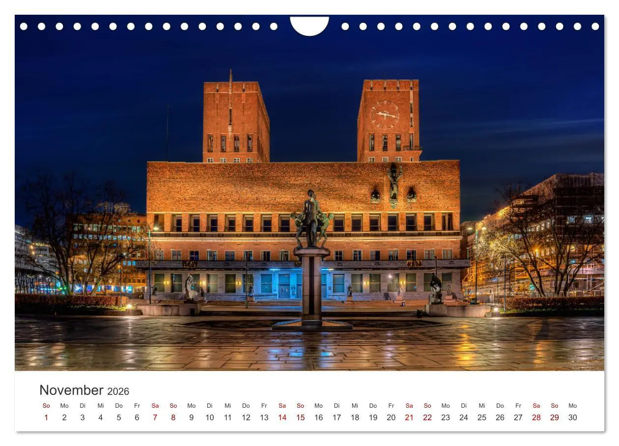 Bild: 9783457548851 | Ein Rundgang in Oslo (Wandkalender 2026 DIN A4 quer), CALVENDO...