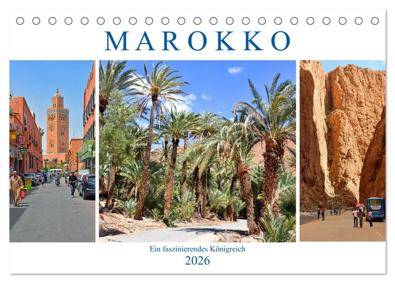 Cover: 9783457788851 | MAROKKO, ein faszinierendes Königreich (Tischkalender 2026 DIN A5...