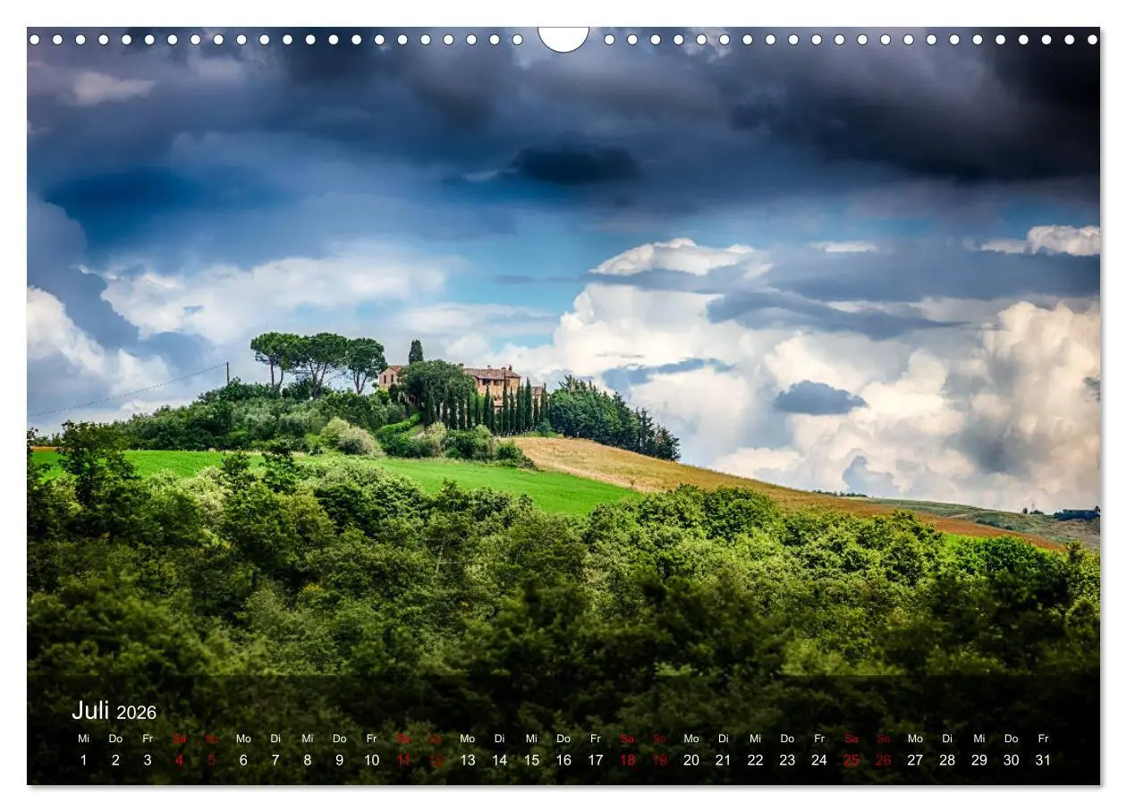 Bild: 9783457858851 | Toskana - spür den Sommer (Wandkalender 2026 DIN A3 quer), CALVENDO...