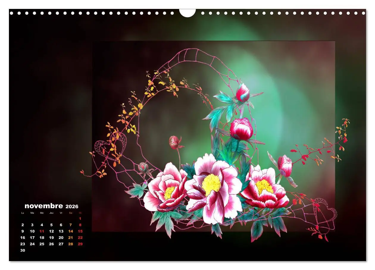 Bild: 9783516568851 | Images d'art Ikebana (Calendrier mural 2026 DIN A3 vertical),...