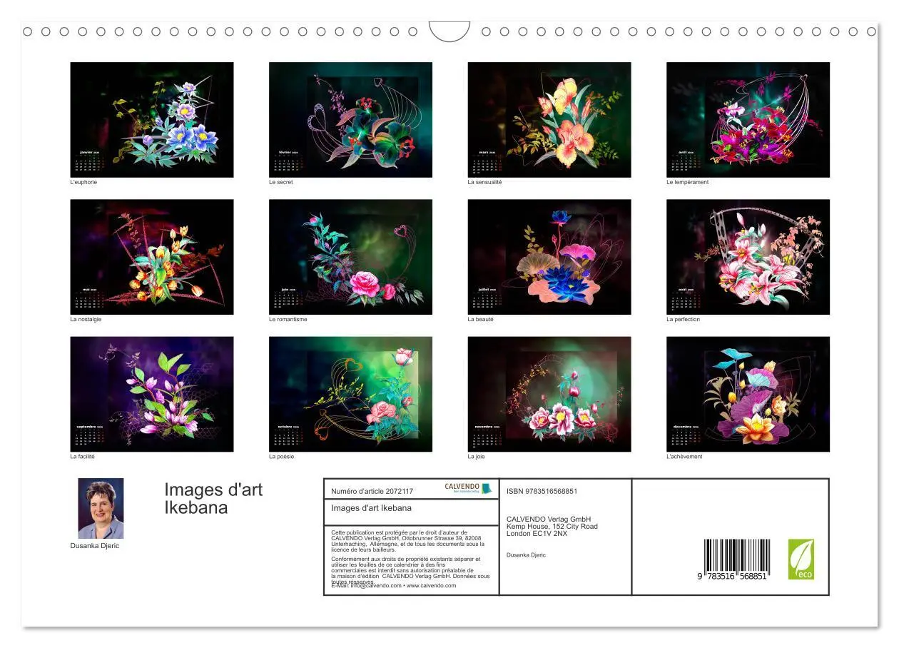 Bild: 9783516568851 | Images d'art Ikebana (Calendrier mural 2026 DIN A3 vertical),...