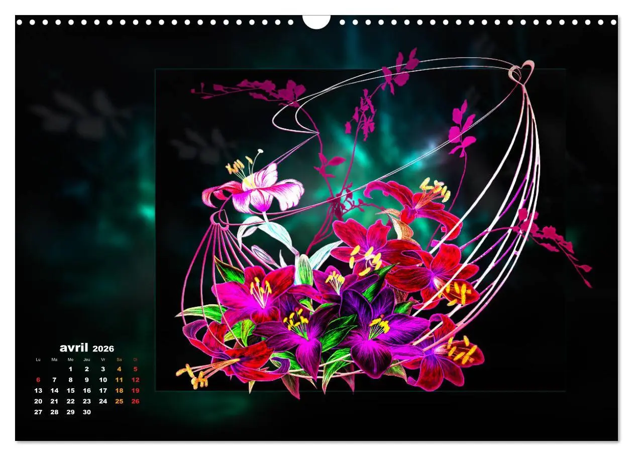 Bild: 9783516568851 | Images d'art Ikebana (Calendrier mural 2026 DIN A3 vertical),...