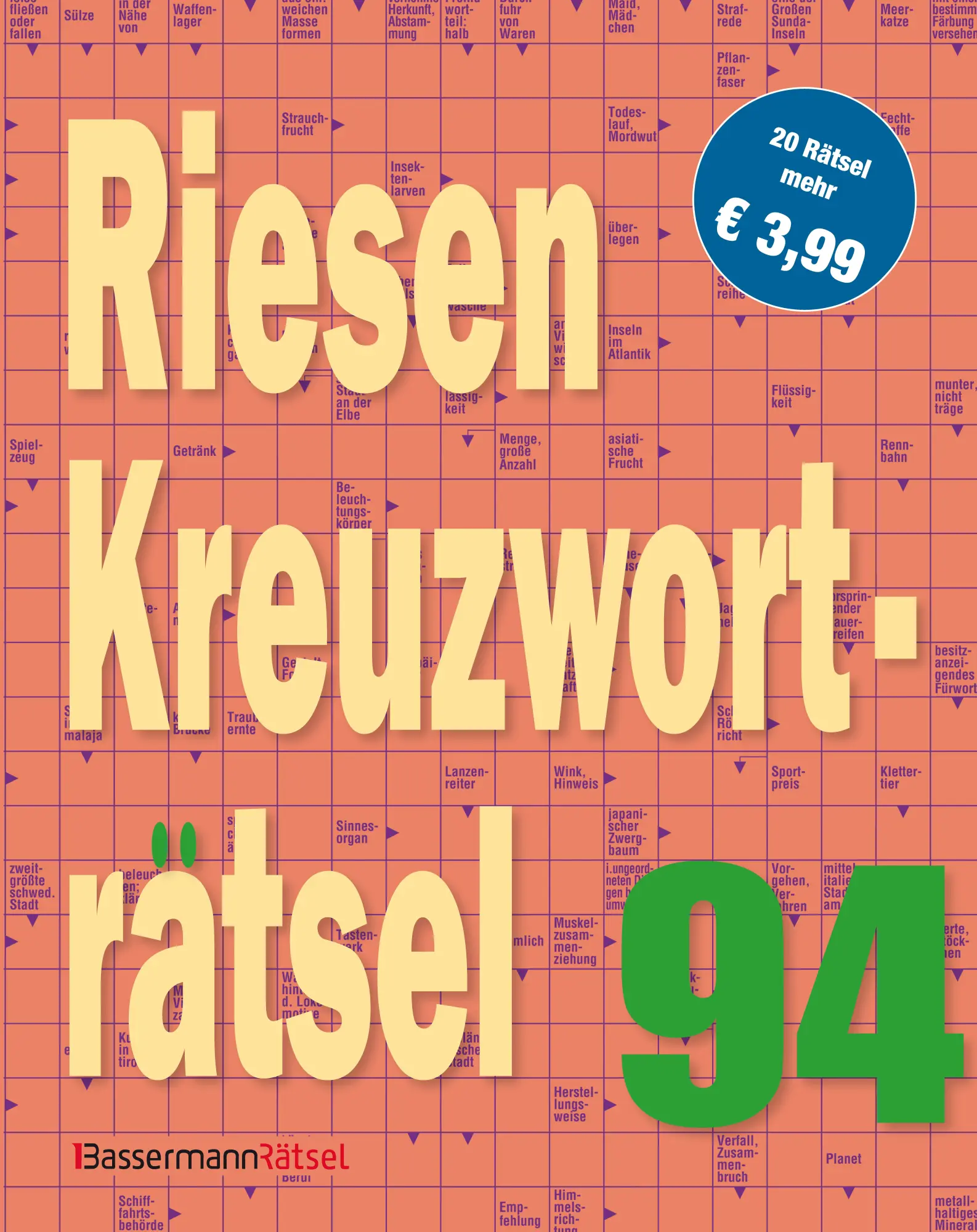 Riesen-Kreuzworträtsel 94 (5 Exemplare à 399 EUR) - Eberhard Krüger Kartoniert (TB)