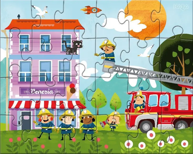 Bild: 4010168238951 | Puzzles Kleine Feuerwehr (Kinderpuzzle) | Thies Schwarz | Spiel | 2018