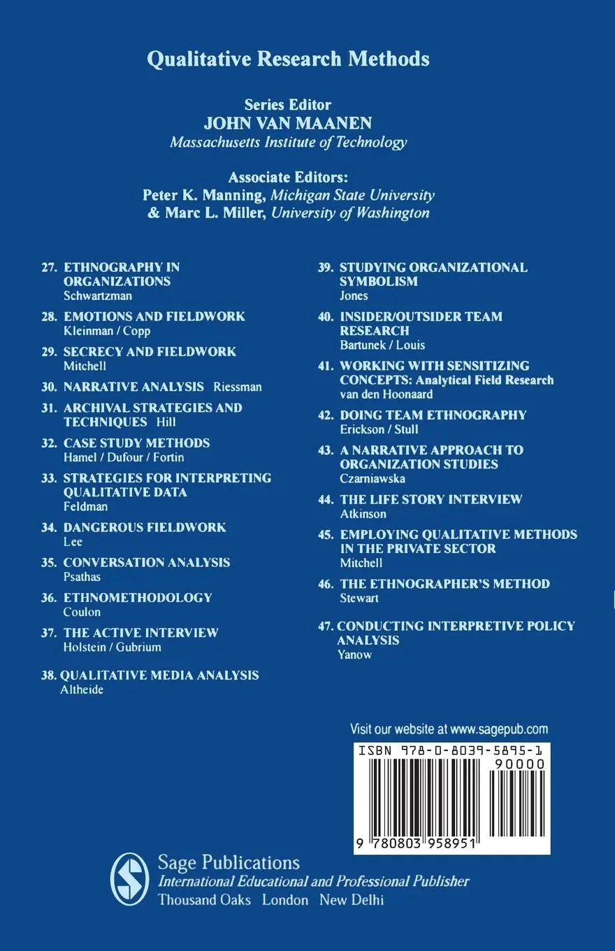 Rückseite: 9780803958951 | The Active Interview | James A. Holstein (u. a.) | Taschenbuch | 1995