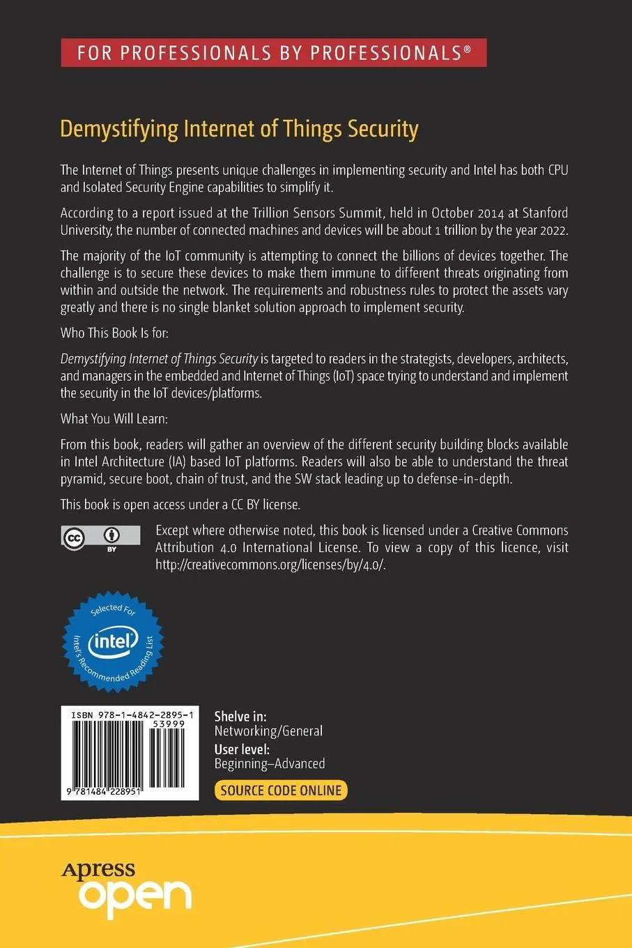 Rückseite: 9781484228951 | Demystifying Internet of Things Security | Sunil Cheruvu (u. a.) | xxx