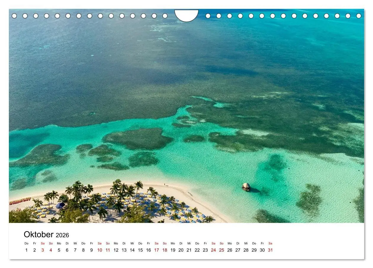 Bild: 9783457608951 | Bahamas - Paradiesische Strände. (Wandkalender 2026 DIN A4 quer),...