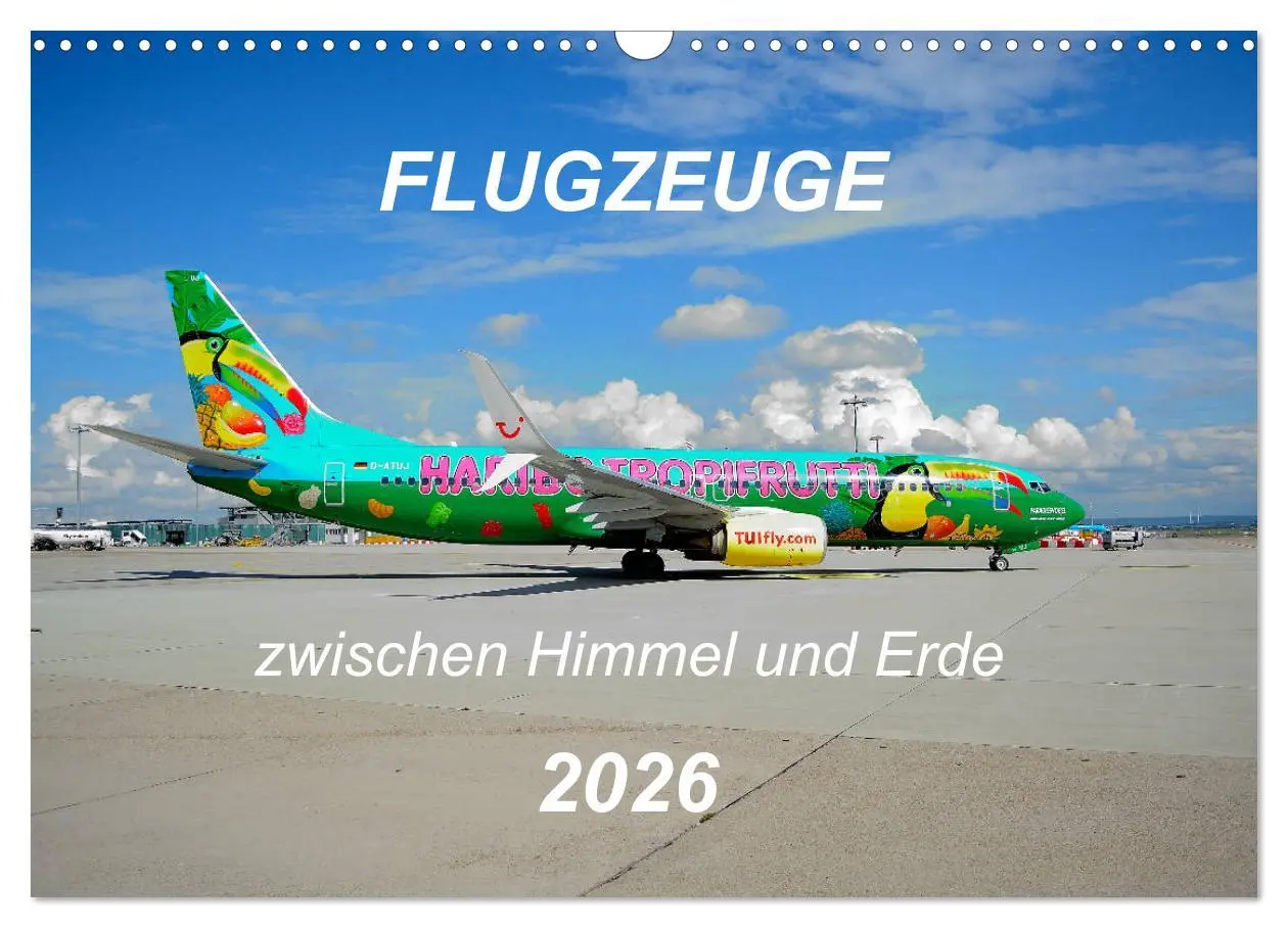 Cover: 9783457778951 | Flugzeuge zwischen Himmel und Erde (Wandkalender 2026 DIN A3 quer),...