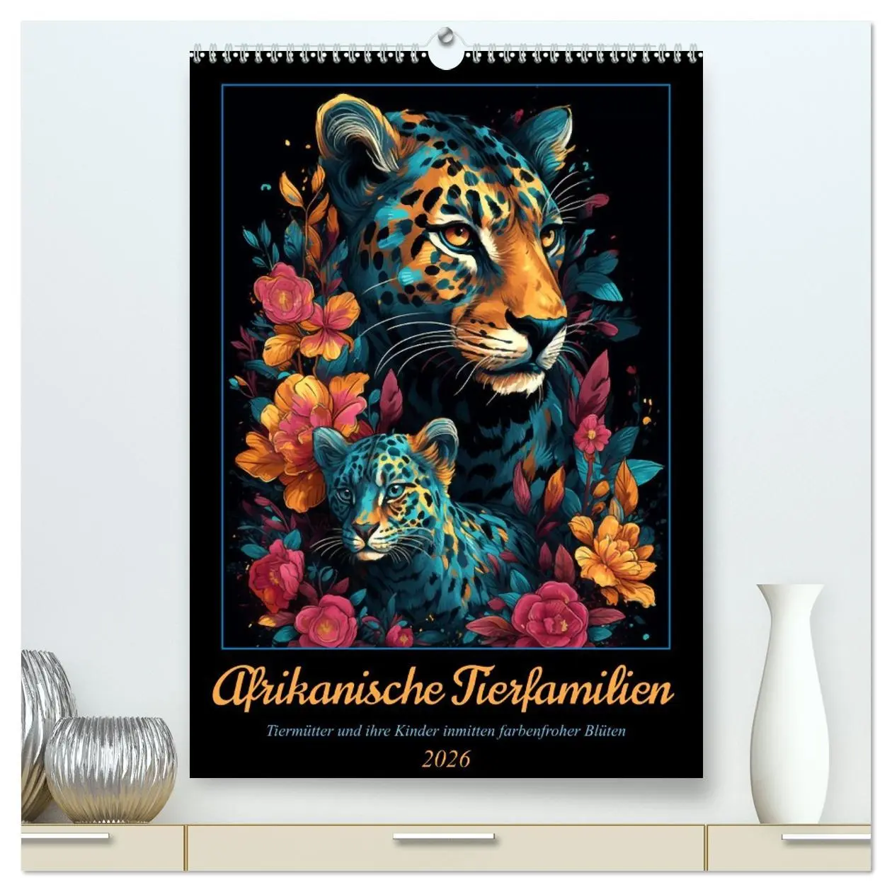 Cover: 9783516318951 | Afrikanische Tierfamilien (hochwertiger Premium Wandkalender 2026...