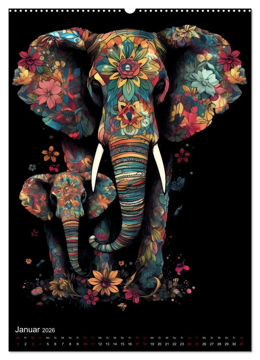 Bild: 9783516318951 | Afrikanische Tierfamilien (hochwertiger Premium Wandkalender 2026...