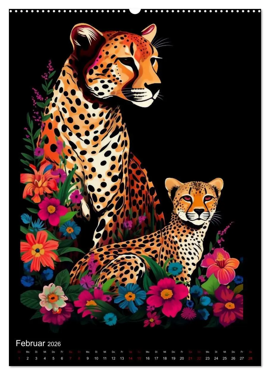 Bild: 9783516318951 | Afrikanische Tierfamilien (hochwertiger Premium Wandkalender 2026...