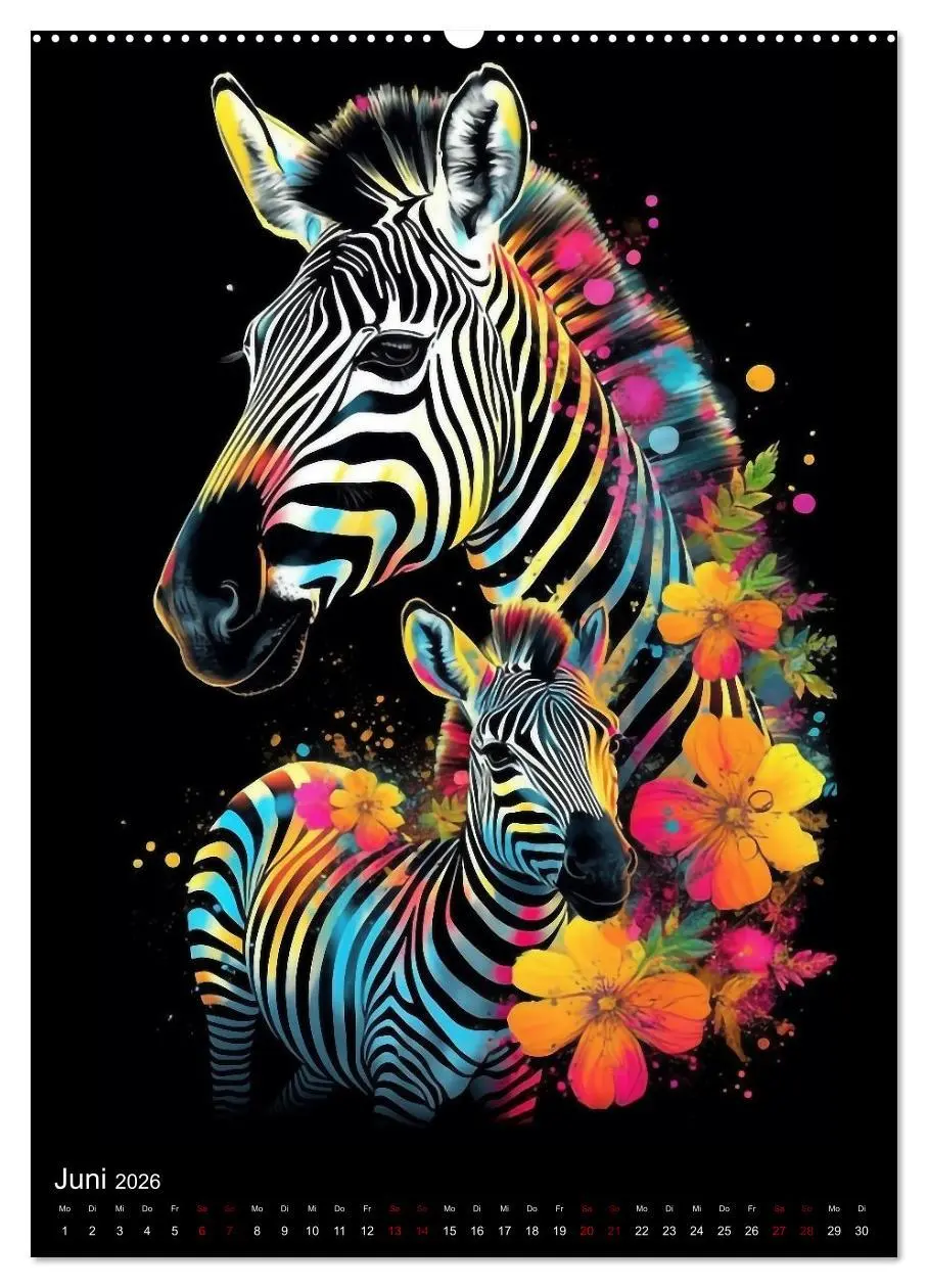 Bild: 9783516318951 | Afrikanische Tierfamilien (hochwertiger Premium Wandkalender 2026...