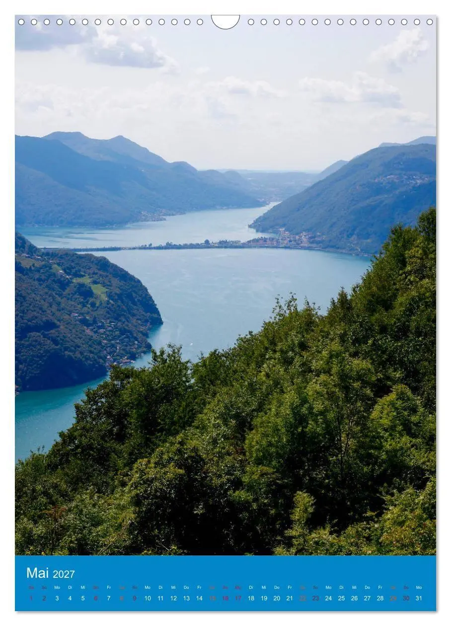 Bild: 9783569718951 | Tessin (Wandkalender 2027 DIN A3 hoch), CALVENDO Monatskalender | 2027