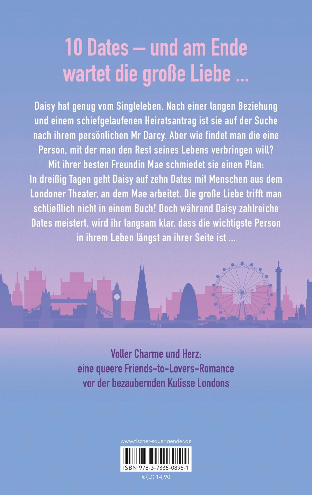 Rückseite: 9783733508951 | 30 Days, 10 Dates &amp; 1 Drama | Lea Kaib | Taschenbuch | 432 S. | 2025