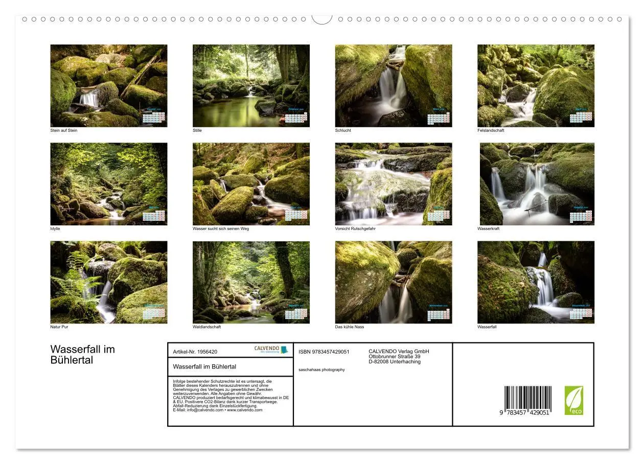 Bild: 9783457429051 | Wasserfall im Bühlertal (hochwertiger Premium Wandkalender 2026 DIN...