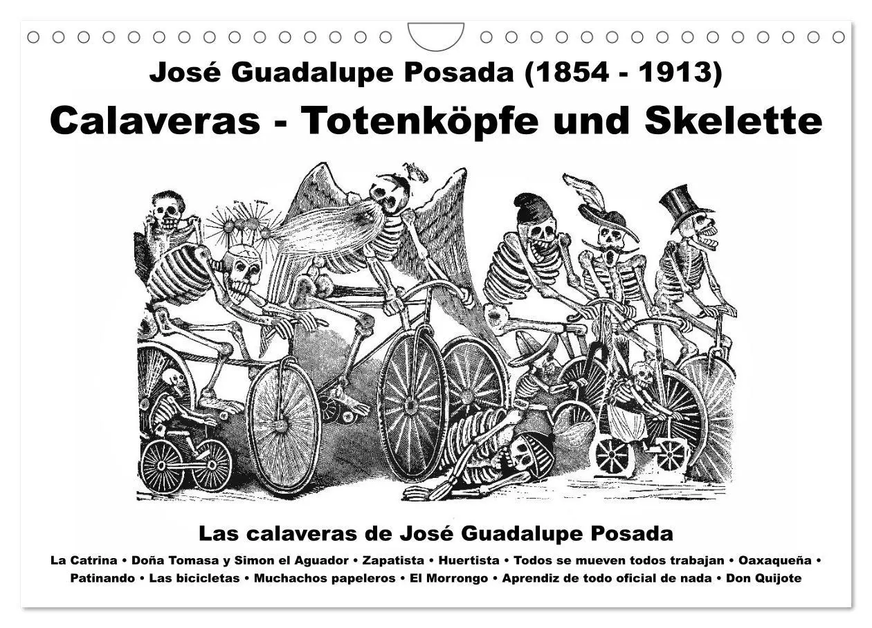 Cover: 9783457669051 | Calaveras - Totenköpfe und Skelette (Wandkalender 2026 DIN A4...