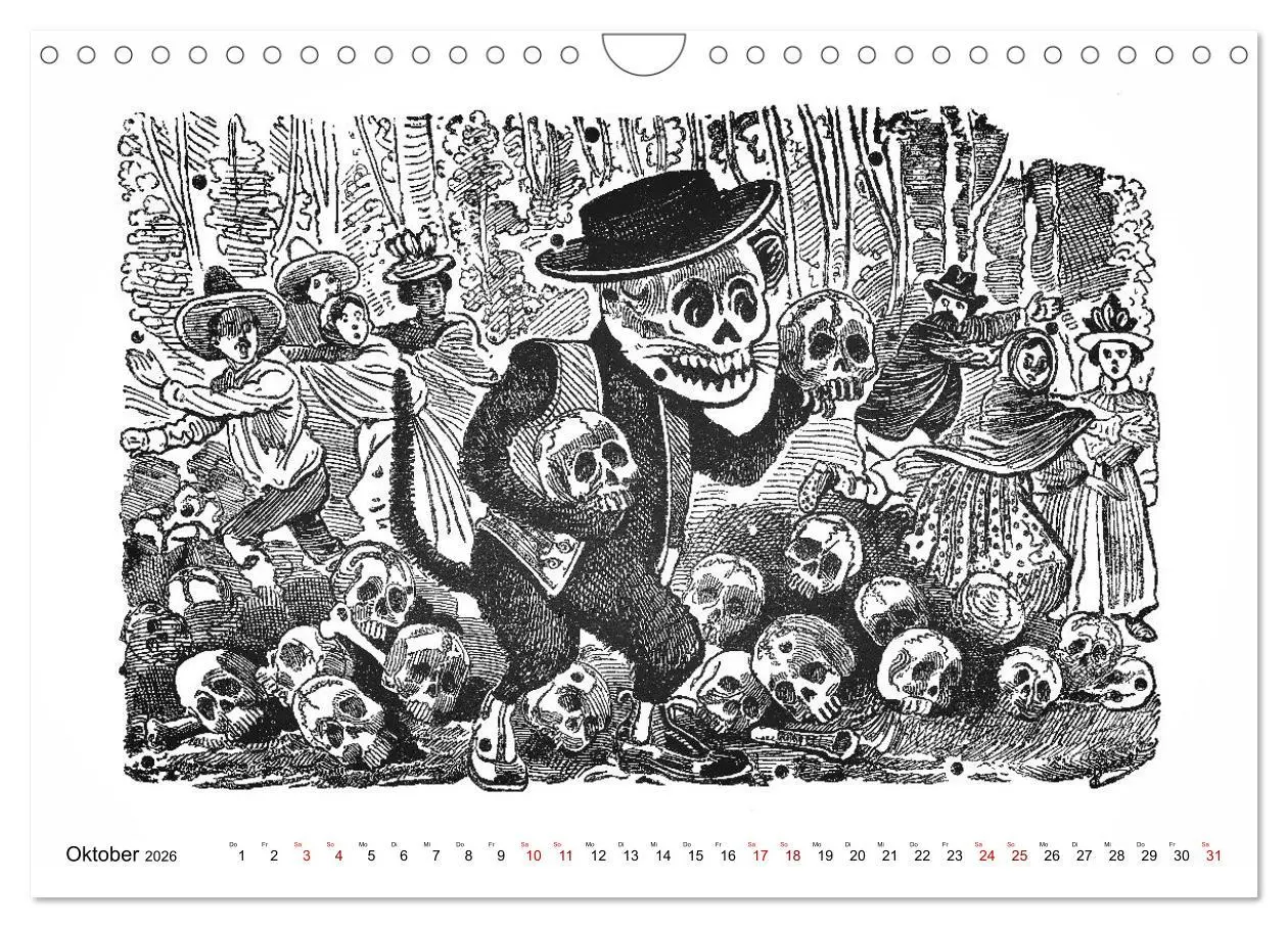 Bild: 9783457669051 | Calaveras - Totenköpfe und Skelette (Wandkalender 2026 DIN A4...