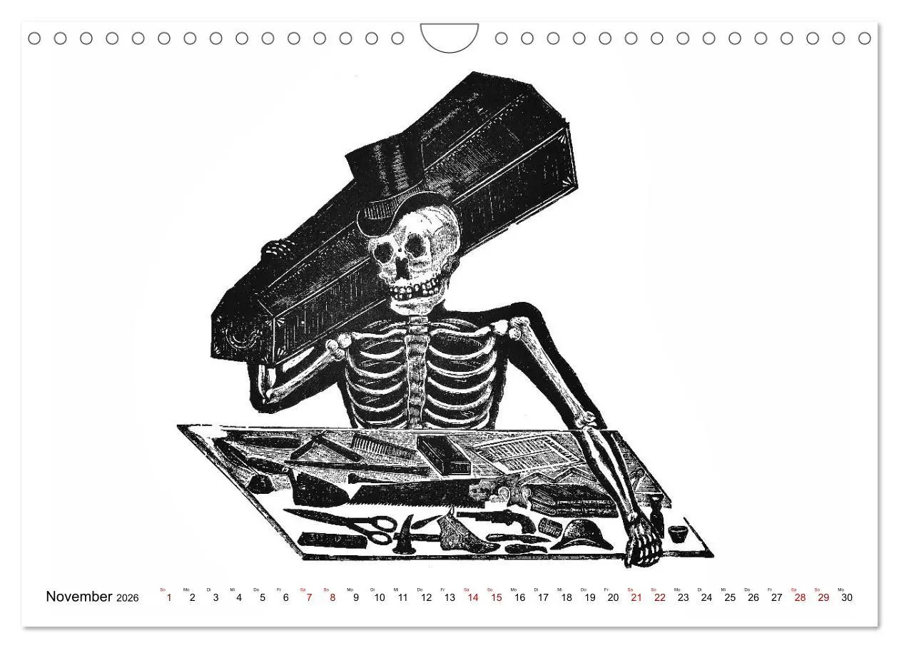 Bild: 9783457669051 | Calaveras - Totenköpfe und Skelette (Wandkalender 2026 DIN A4...