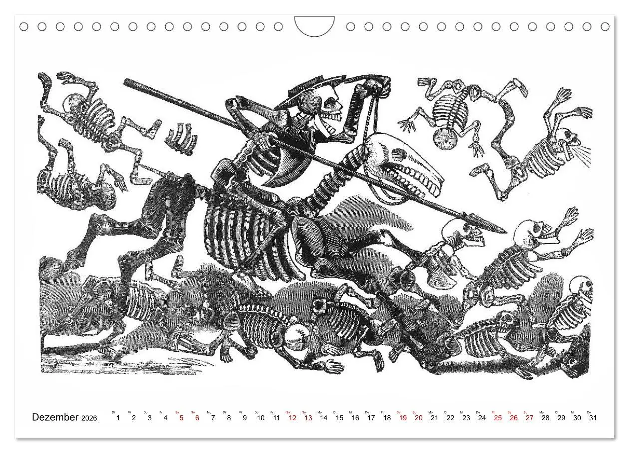 Bild: 9783457669051 | Calaveras - Totenköpfe und Skelette (Wandkalender 2026 DIN A4...