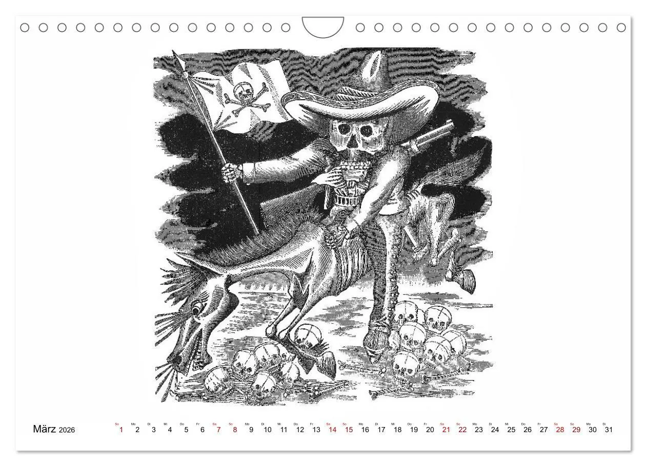 Bild: 9783457669051 | Calaveras - Totenköpfe und Skelette (Wandkalender 2026 DIN A4...