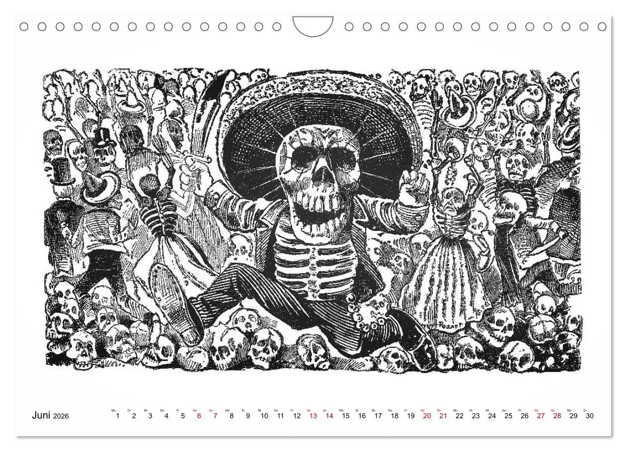 Bild: 9783457669051 | Calaveras - Totenköpfe und Skelette (Wandkalender 2026 DIN A4...